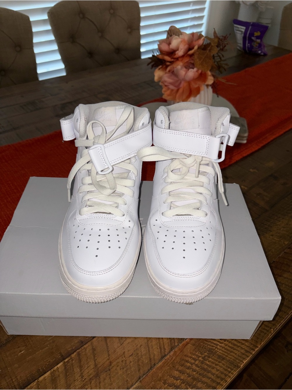 White Air Force high tops🤍